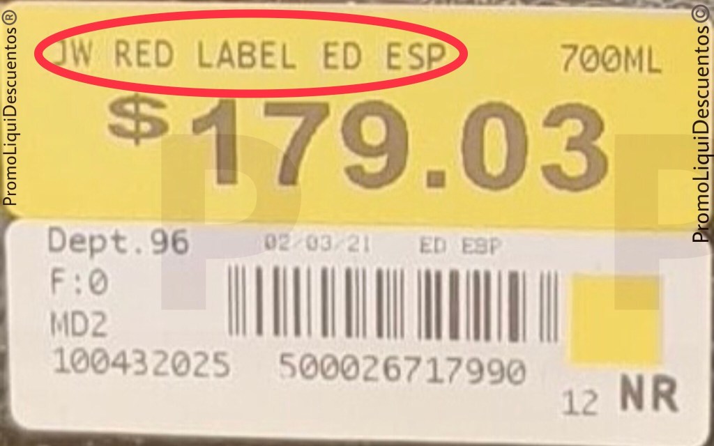 Etiquetas de Walmart